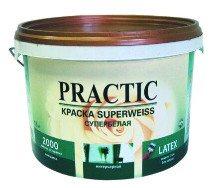 Вододисперсионня краска PRACTIC "Superweiss" (10л)