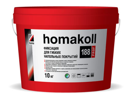 Клей для напольных покрытий Homa Homakoll 188 Prof 10 кг (морозостойкий)